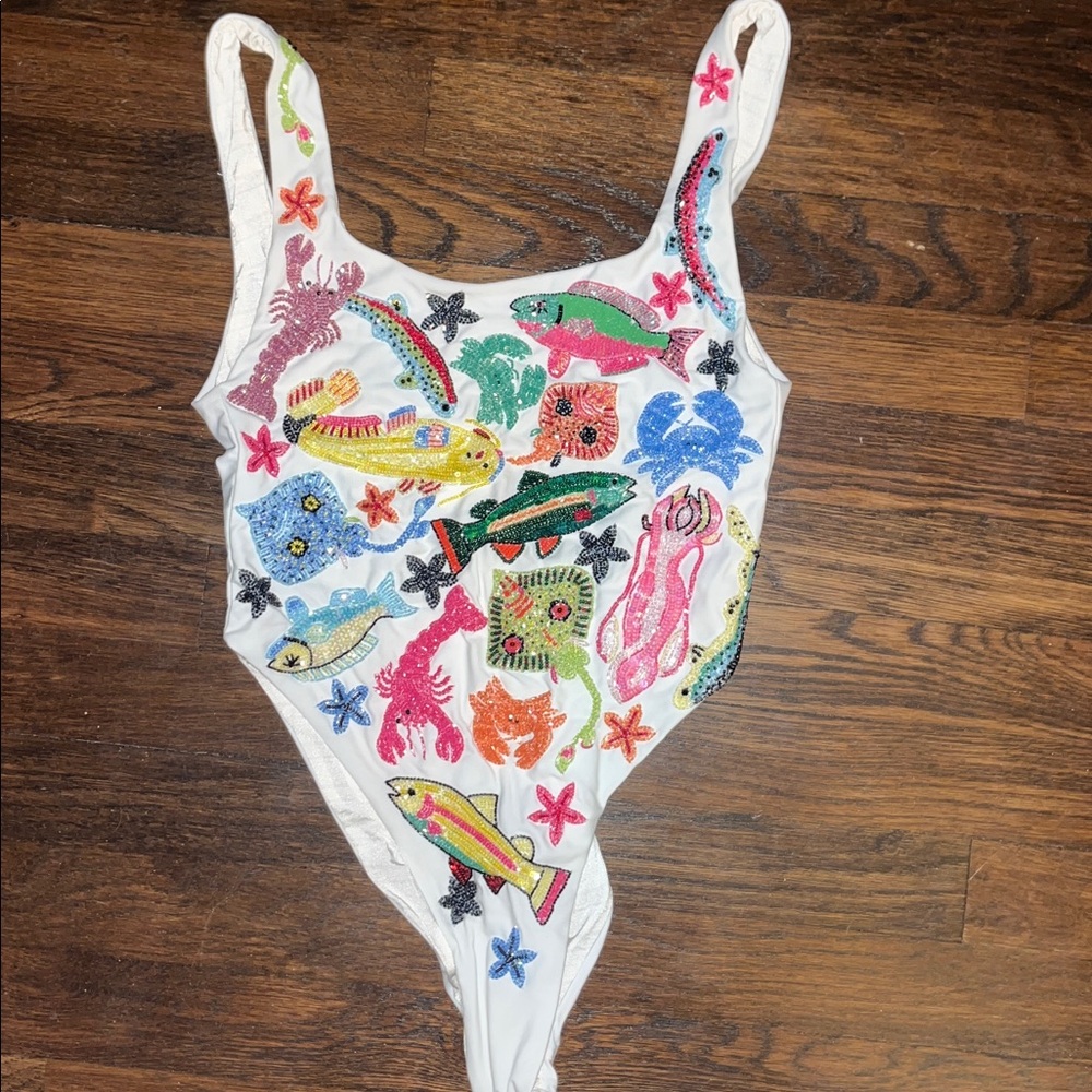 Oceanus Arizona beaded one piece swimsuit - Picture 7 of 7